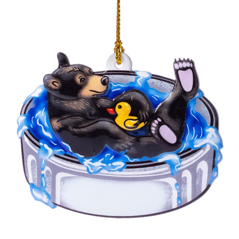 Bathing Bear Ornament