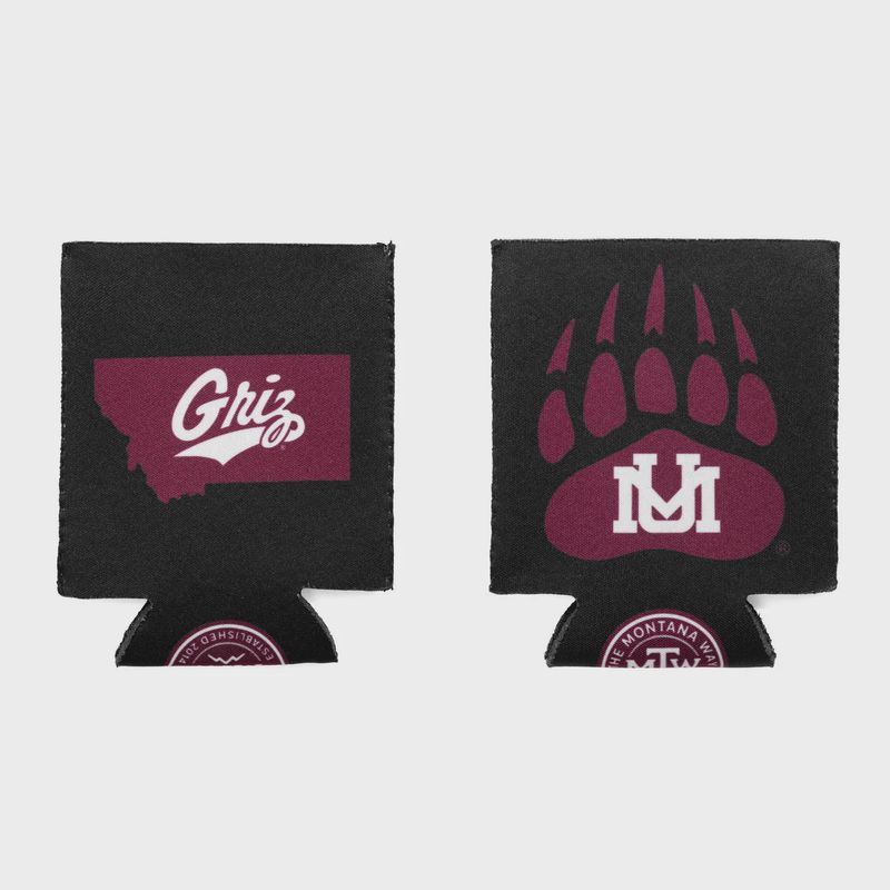 Griz Can Koozie in Black