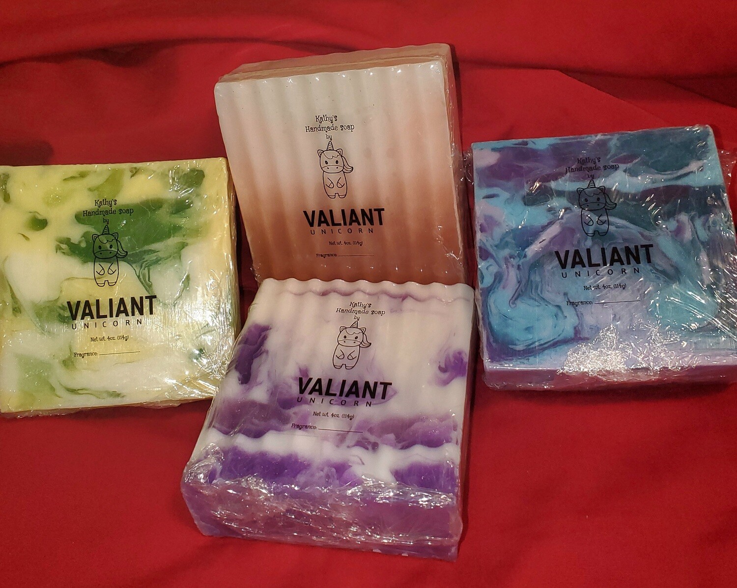 Set of 4 soap handmade by Kathy
