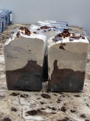 Cold process soap (coffee shop) 