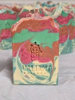 Cold process soap: Tart Unicorn Fart