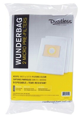 DUSTLESS Micro Pre Filter Wunderbags (2-Pack)