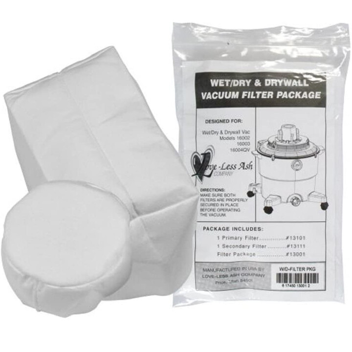 DUSTLESS TECHNOLOGIES  Filter Package for D1603 Wet/Dry Vac