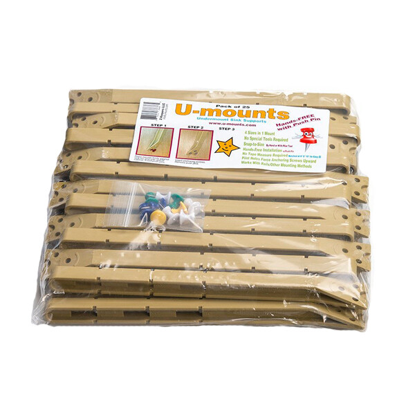 GO CLIPS Plastic U-mounts