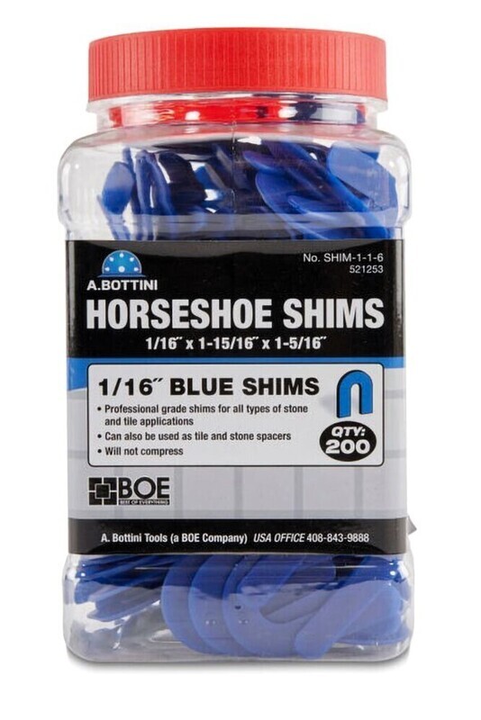 AB Horseshoe Spacer Shims - 1/16", 1/8", 3/16", 1/4"