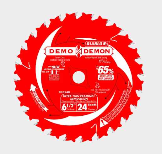 Diablo - 24-Teeth Demo Demo Ultra-Thin Framing/Demolition Saw Blade for Wood