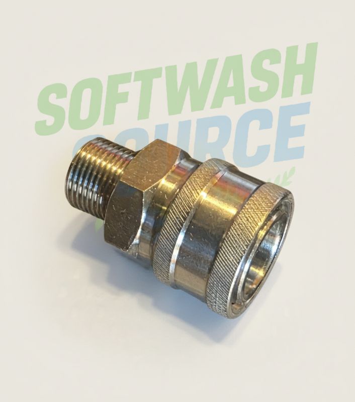 Quick connect 3/8 coupler male stainless