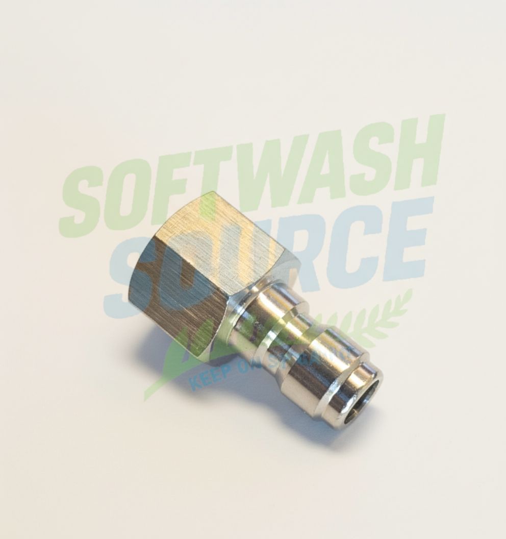 Quick connect 1/4 plug/probe female stainless