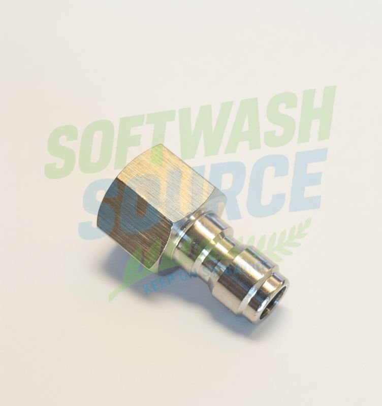 Quick connect 1/4 plug/probe female stainless