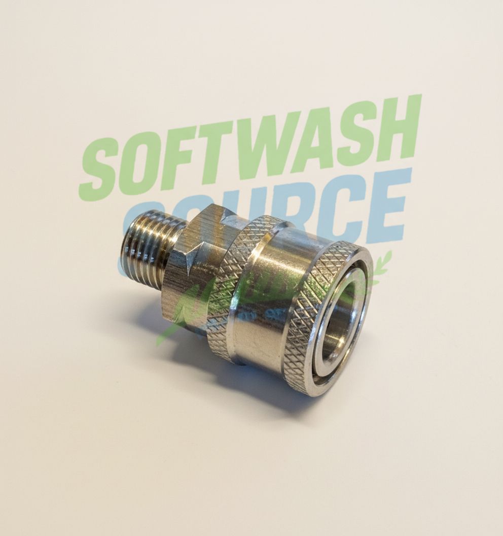 Quick connect 1/4 coupler male stainless