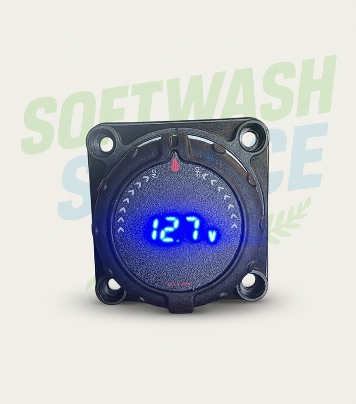 Marine Battery Disconnect Switch with Voltmeter