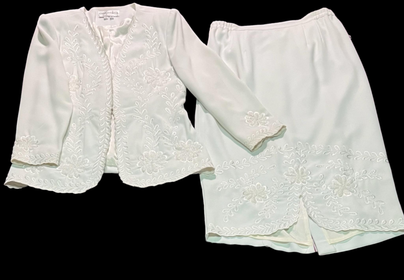 DONNA VINCI 
DESIGNER WOMEN&#39;S 2PC JACKET AND SKIRT SUIT