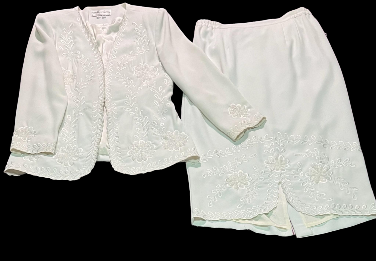 DONNA VINCI 
DESIGNER WOMEN&#39;S 2PC JACKET AND SKIRT SUIT