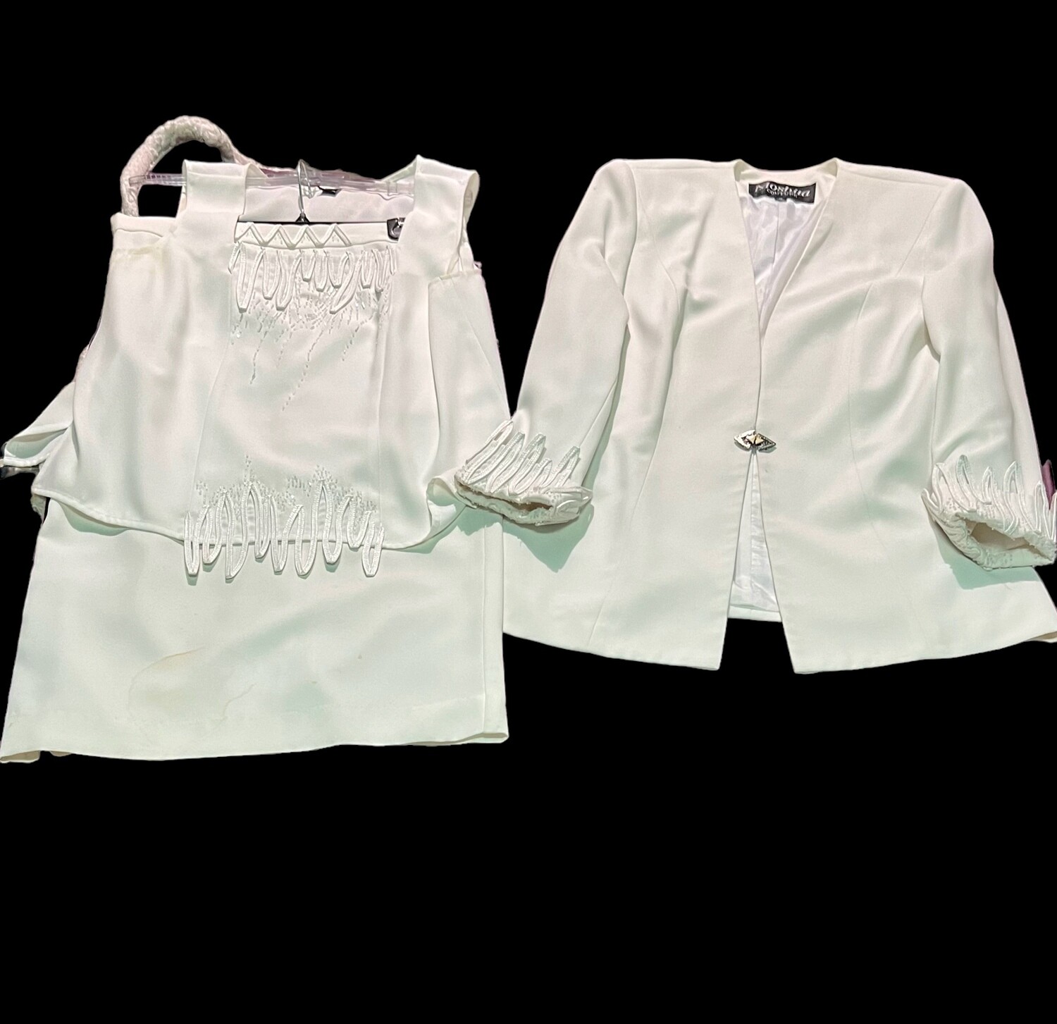 DESIGNER WOMEN&#39;S 3PC JACKET, SKIRT, TOP SUIT