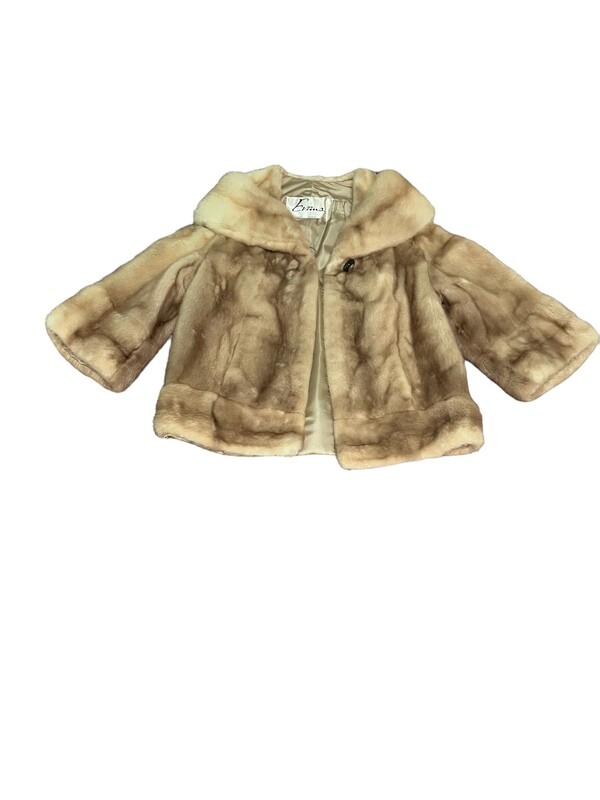EVANS FURS CHICAGO DESIGNER WOMEN’S SABLE MINK FUR COAT
