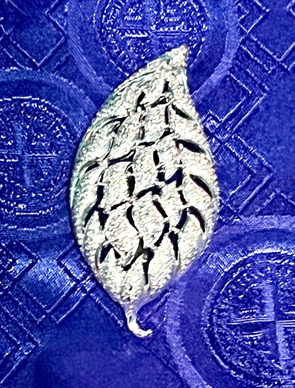 RHODIUM PLATED SLIVER BROOCH