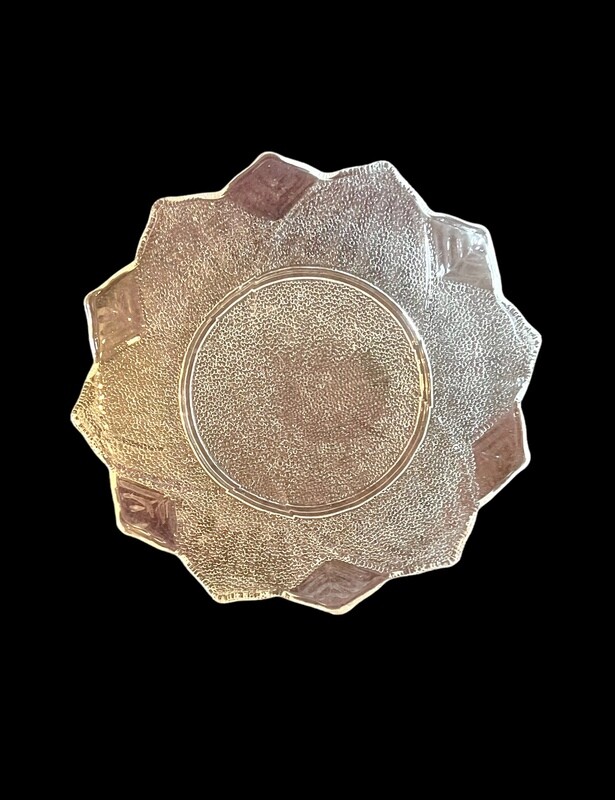 VINTAGE CARNIVAL GLASS SERVING DISH