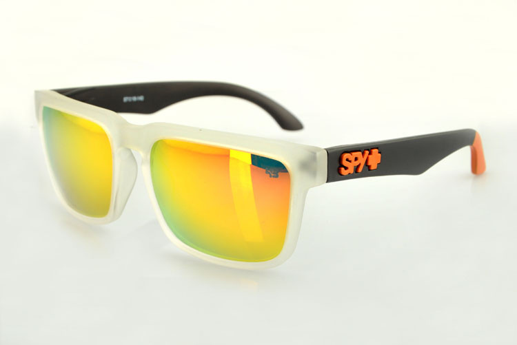 SPY Helm Ken Block Sunglasses - Clear Black with Yellow Spectra