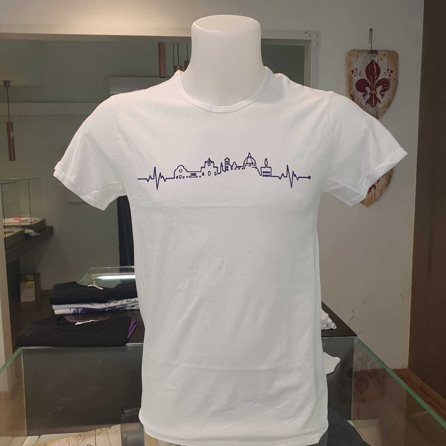 Maglia &quot;Cardioskyline&quot; (bianca)