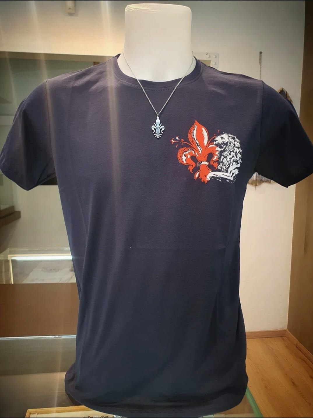 Maglia "Leone e Giglio" Blu navy