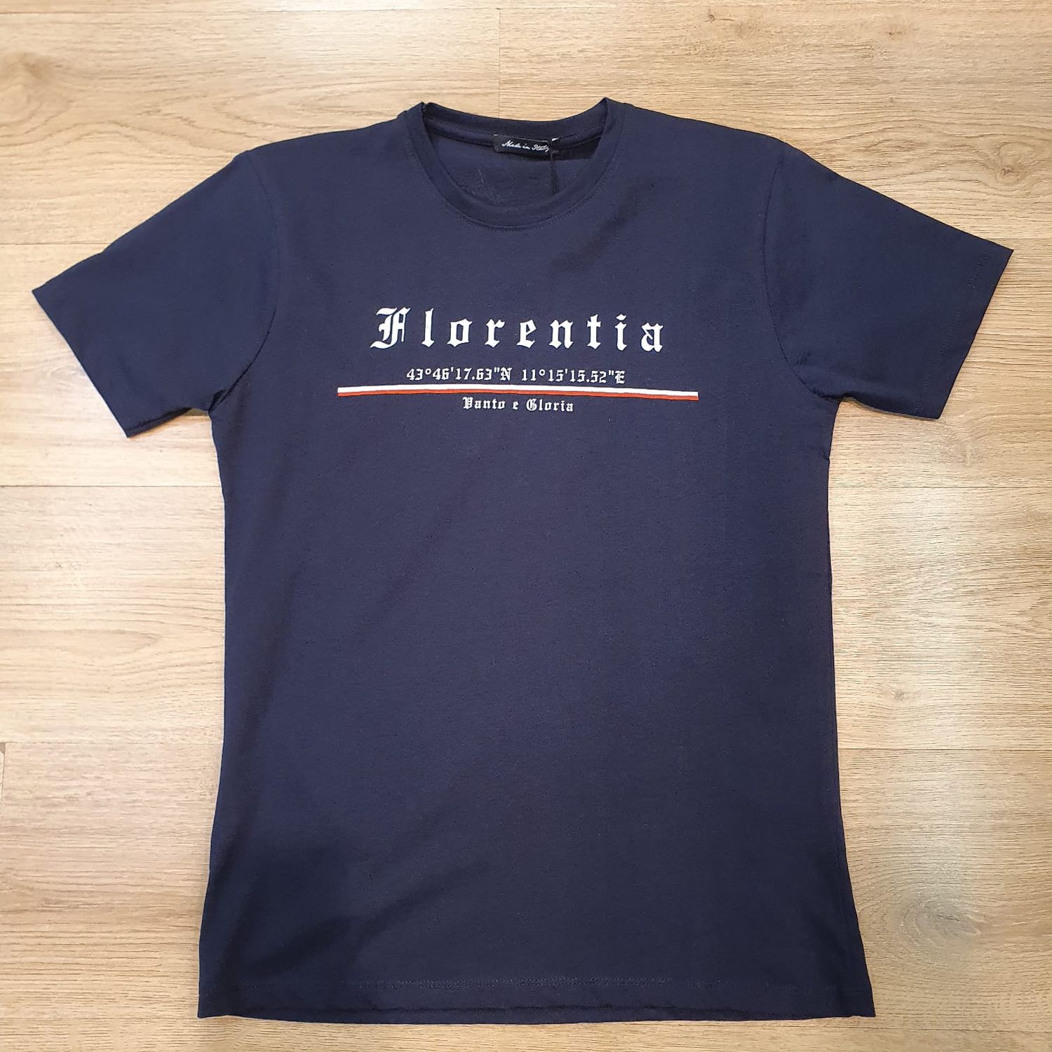 Maglia "Florentia coordinate" blu navy