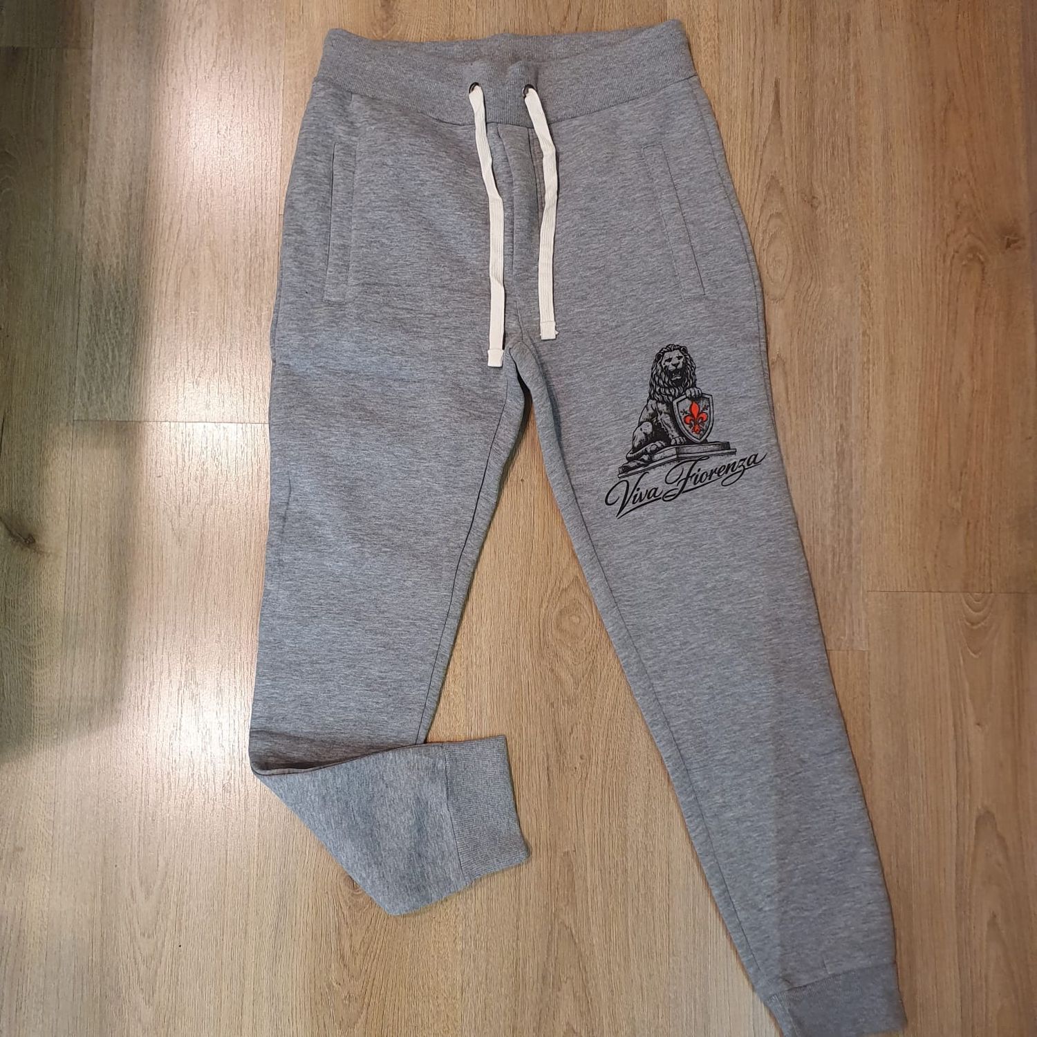 Pantalone Leone Viva Fiorenza, grigio melange