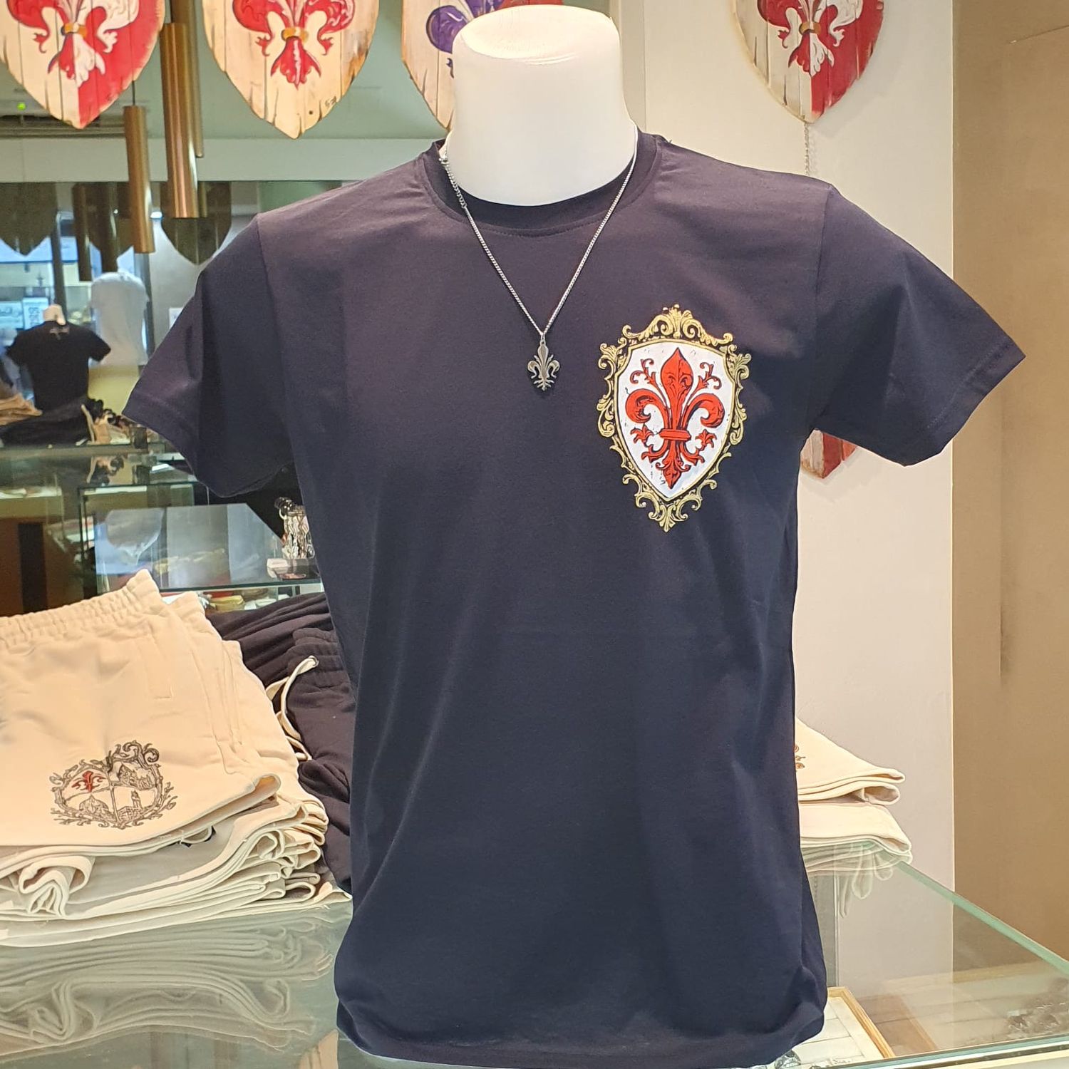Maglia "Giglio Scudo Oro" (blu navy)