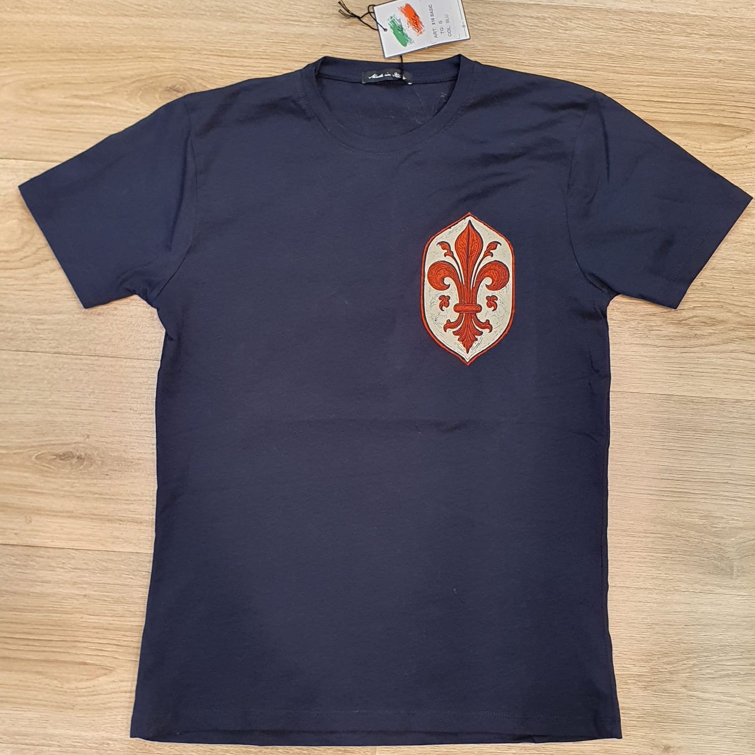 Maglia "Giglio vintage" (blu navy)