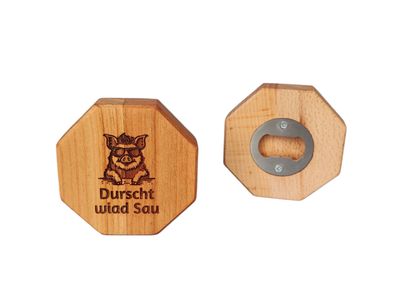 Flaschenöffner "Durscht wiad Sau" -Wildsau