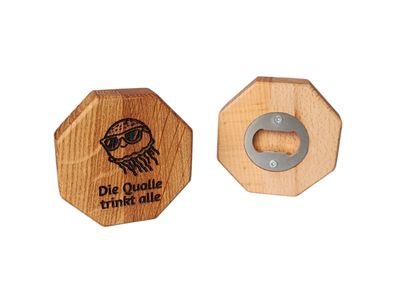 Flaschenöffner "Die Qualle trinkt alle"