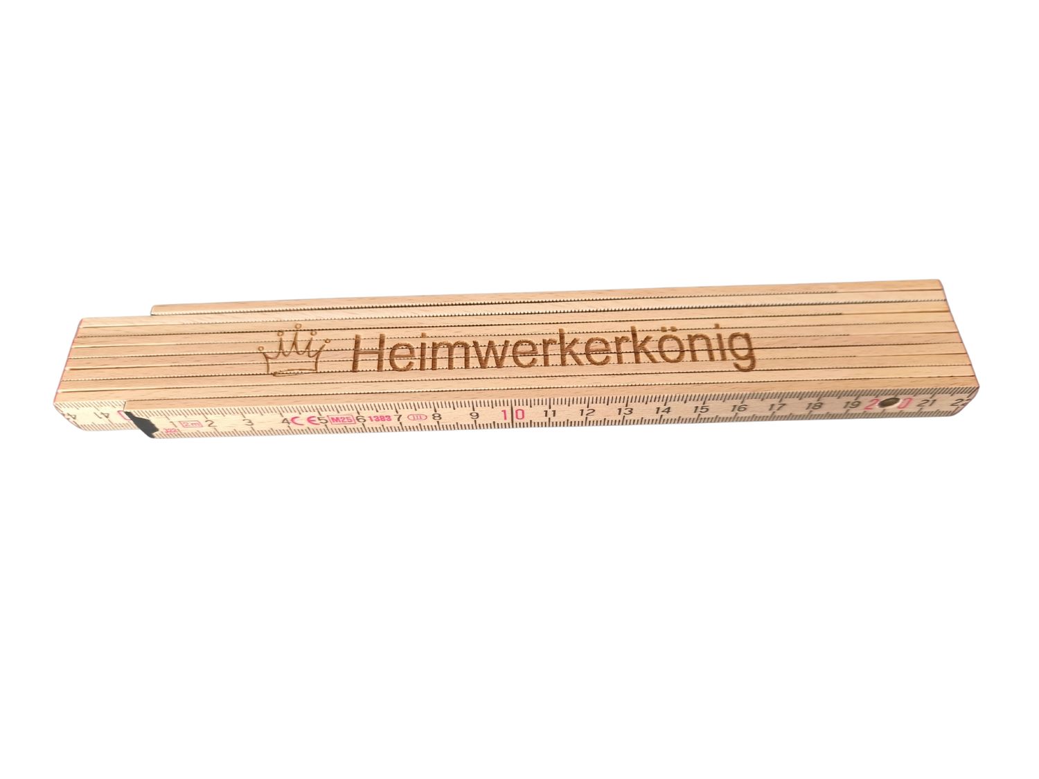 Holzmeterstab "Heimwerkerkönig"
