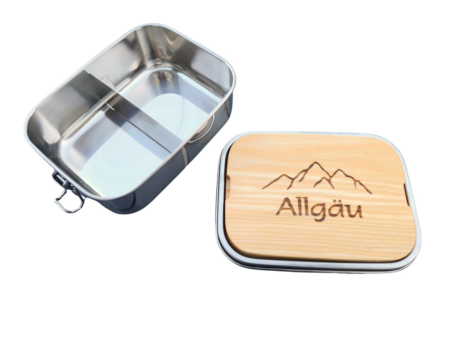 Brotzeitdose Holz "Allgäu"