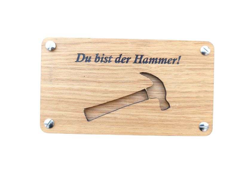 Geldgeschenk "Du bist der Hammer"