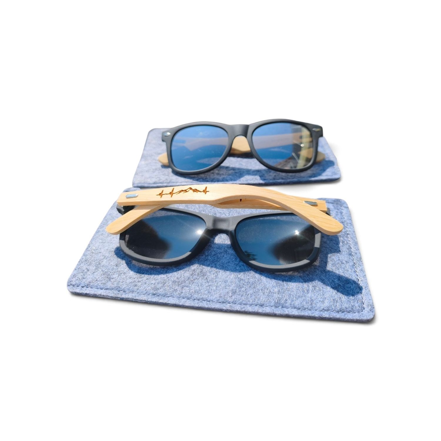 Sonnenbrille grau "Berge"