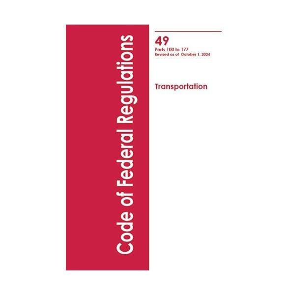 CFR Title 49, Parts 100-177 and 178-199 Rev. 2024- Perfect Bound