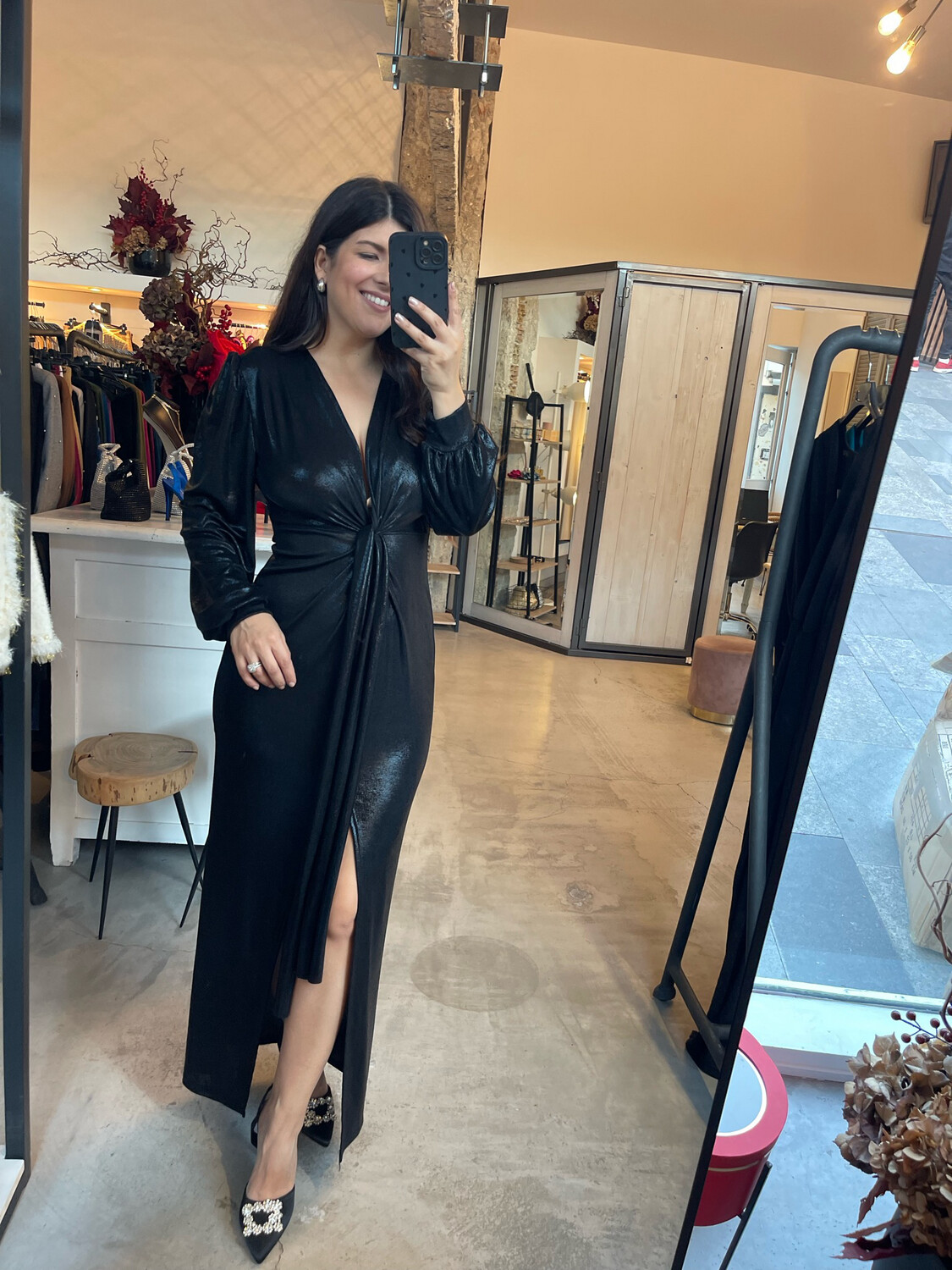 Allana Mettalic Dress
