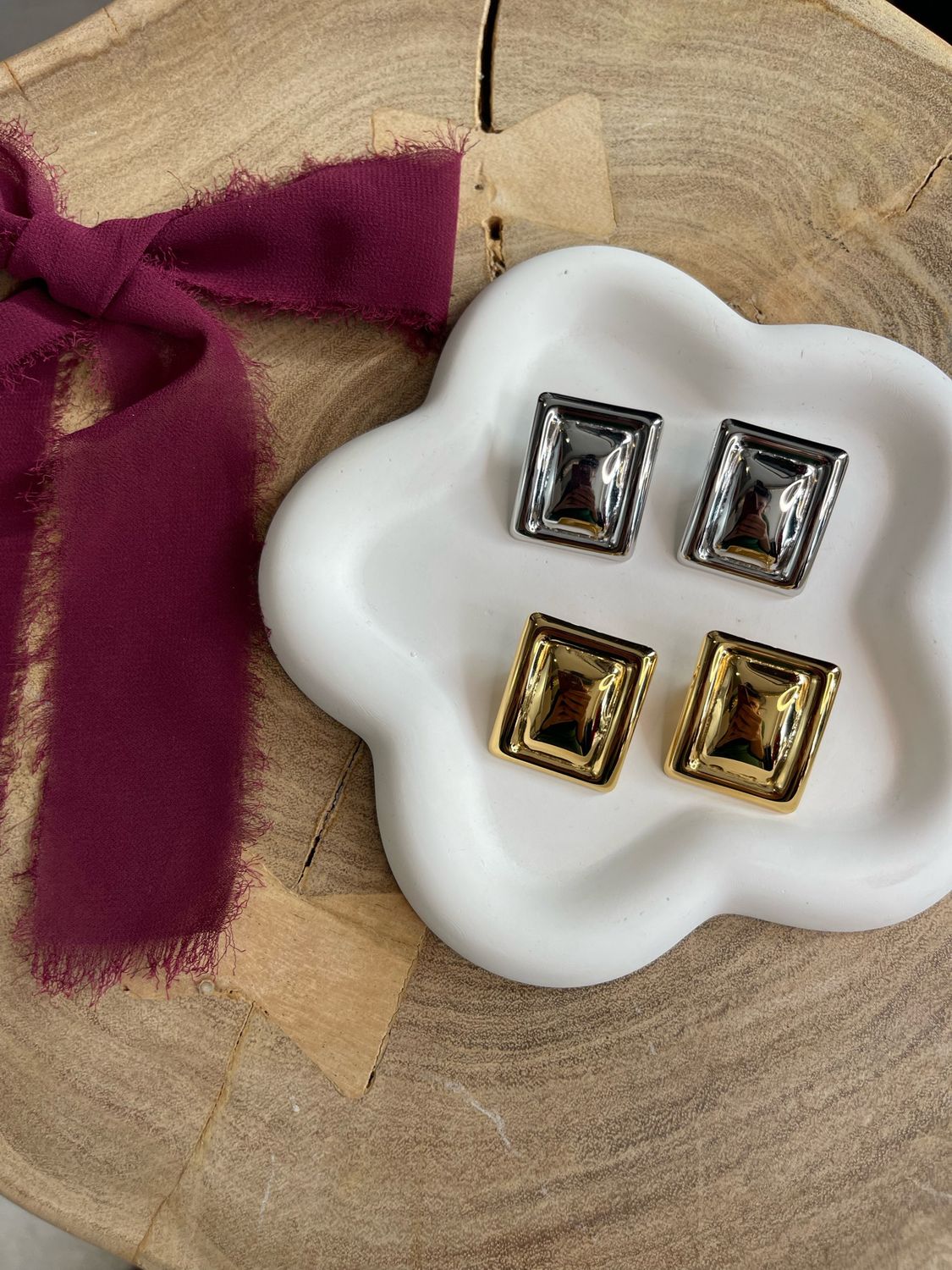 RECTANGLE VINTAGE EARRINGS
