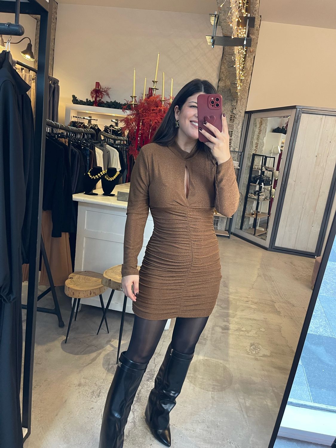 GLITTERY MINI DRESS