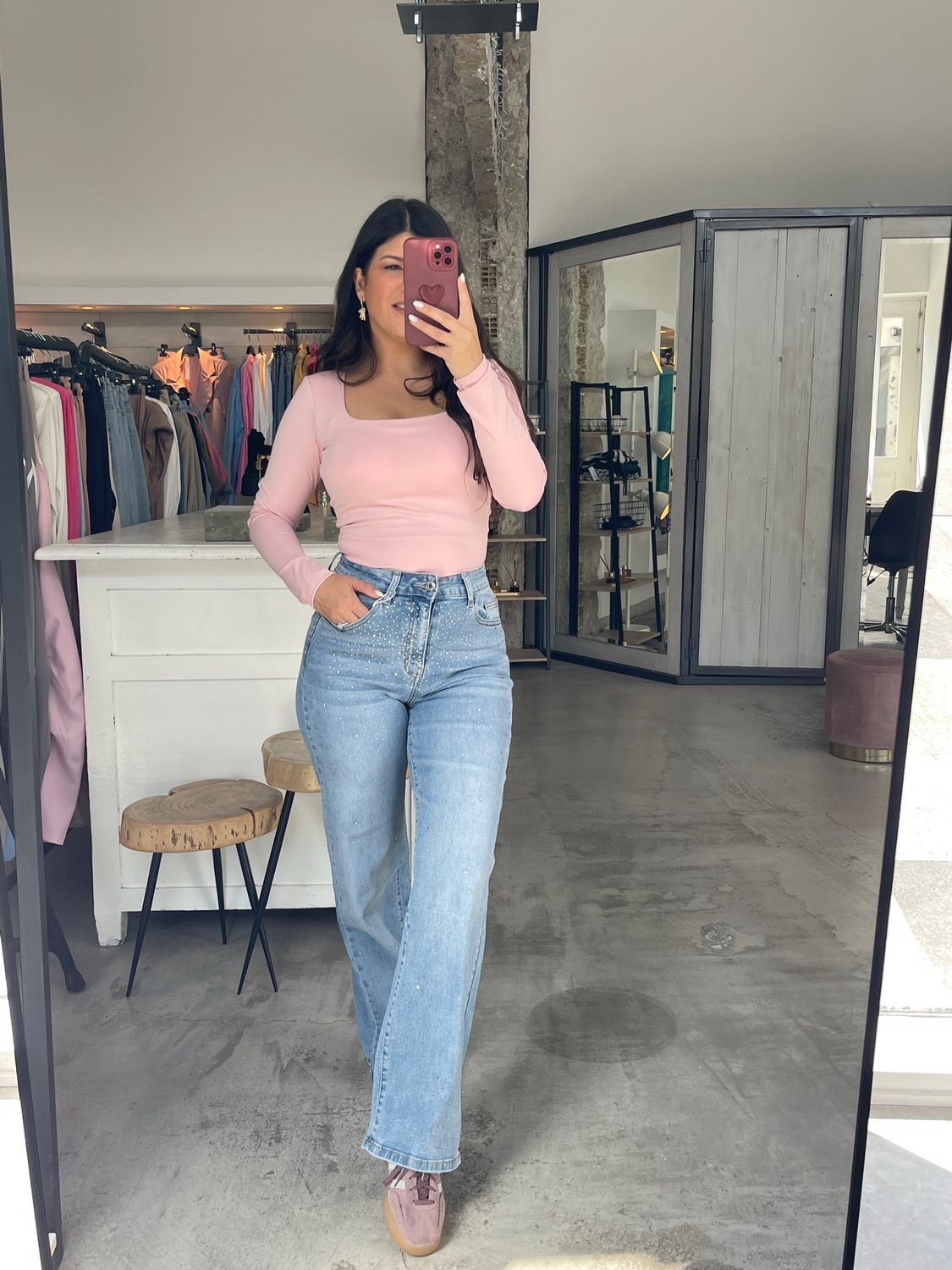 RHINESTONE DOLLY JEANS