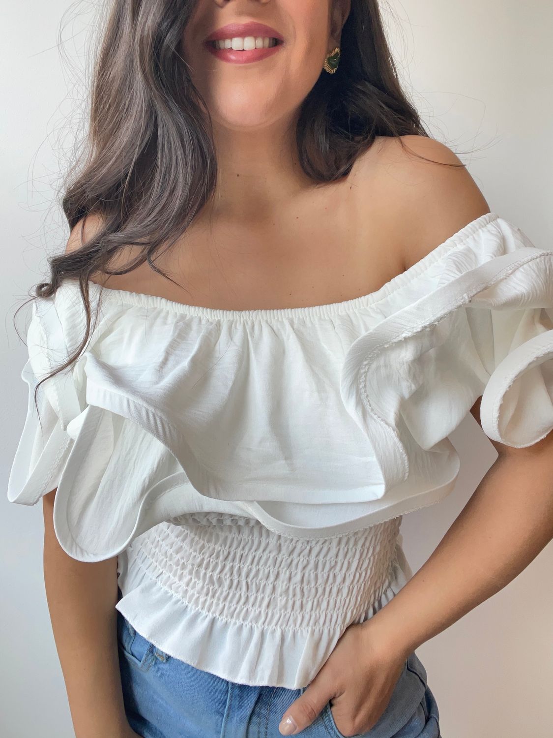 MONIK RUFFLE TOP