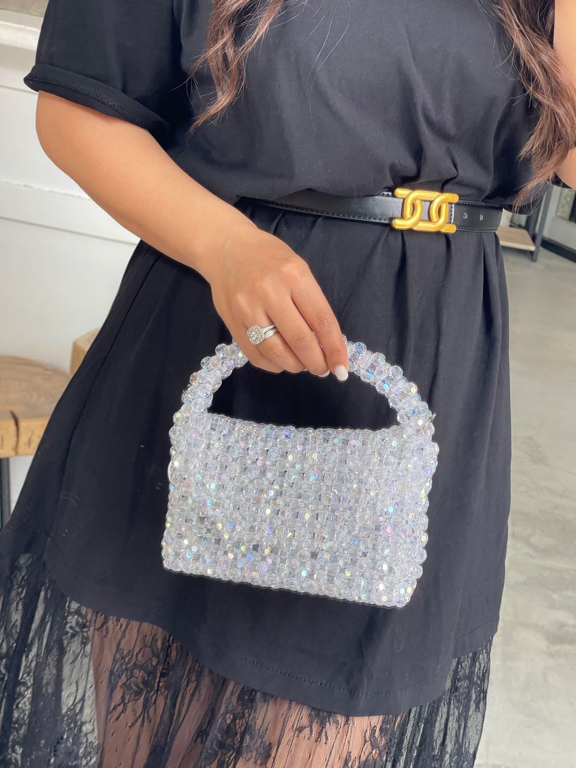NORA HANDMADE BEADED BAG