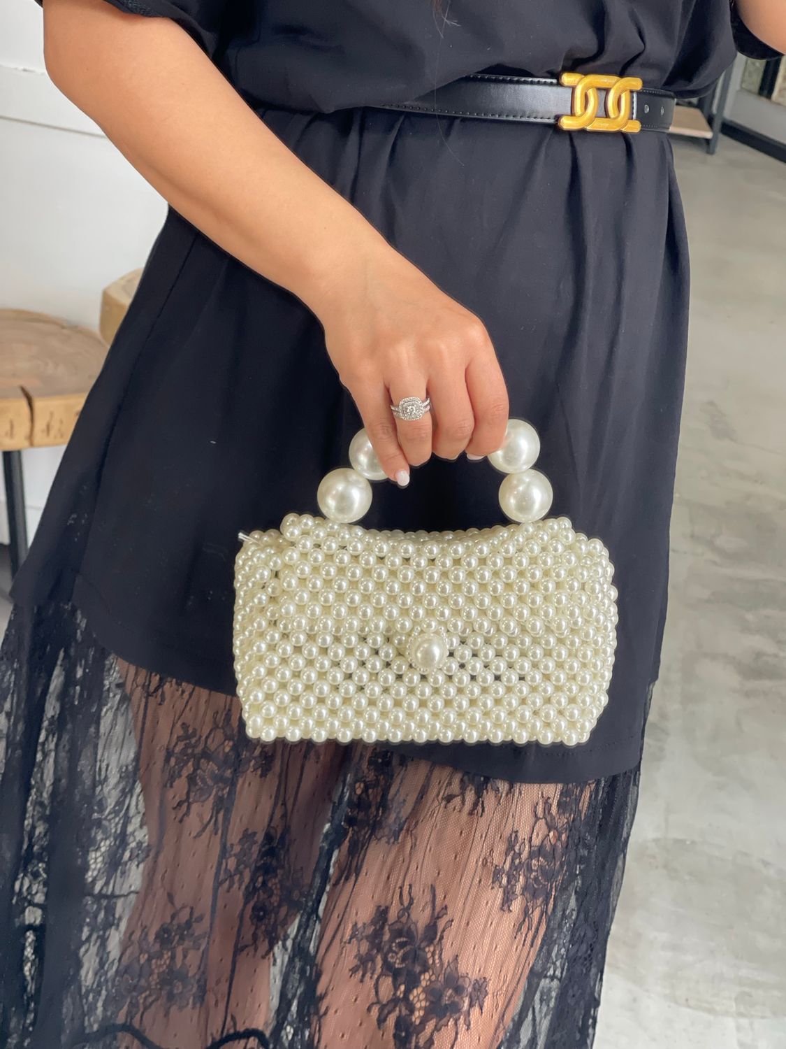 MYA HANDMADE PEARL BAG