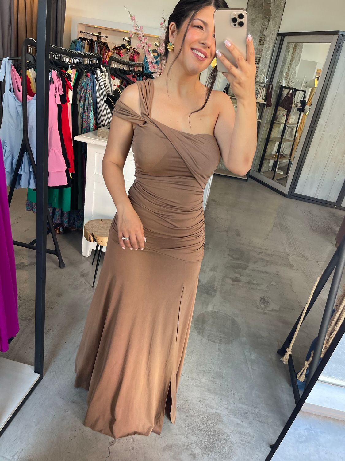 THALIA ONE OFF SHOULDER DRESS