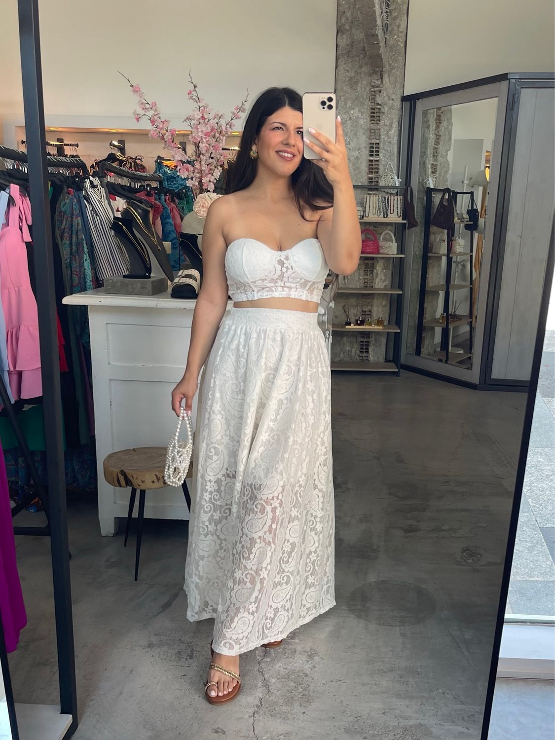 ADELINA LACE SKIRT SET