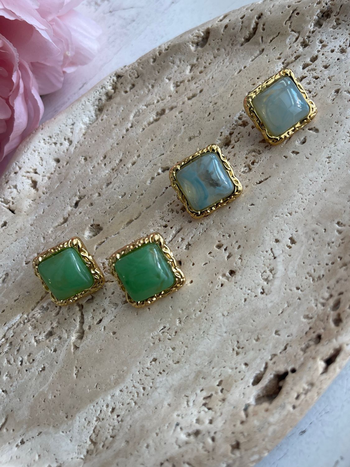 SLIMA STONE EARRINGS