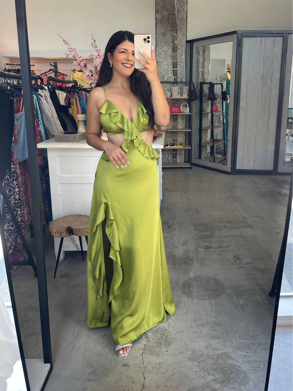 DORA SATIN CUT OUT DRESS