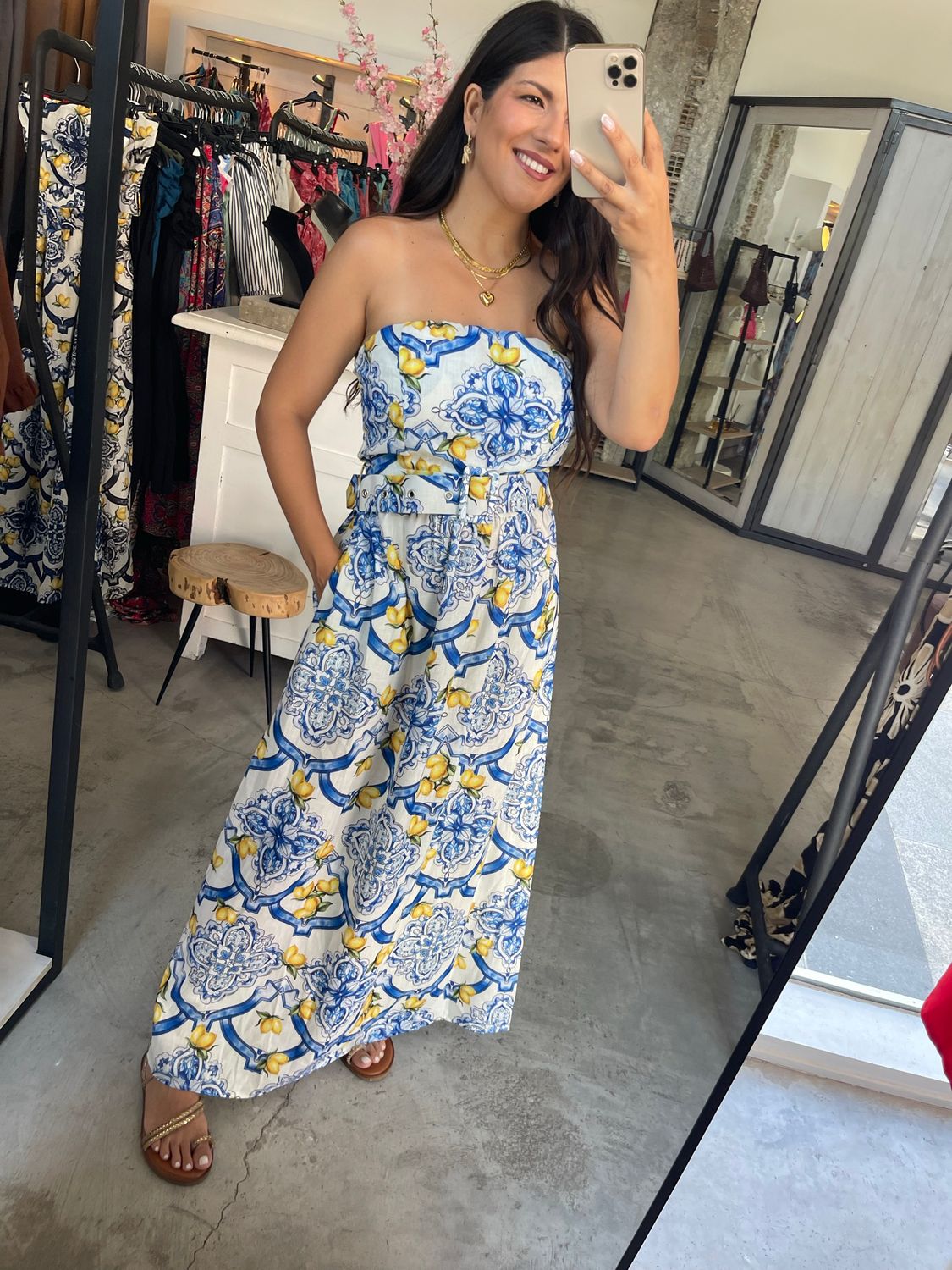 AMALFI LEMON DRESS