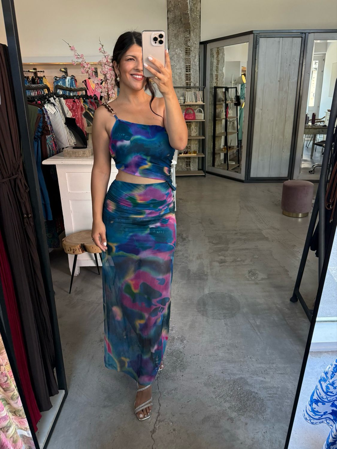 ARIA CUT OUT TULLE DRESS