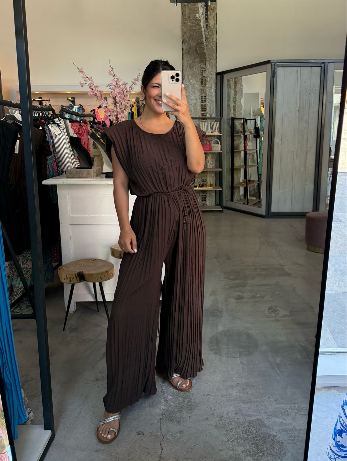 IRIS PLEATED JUMPSUIT