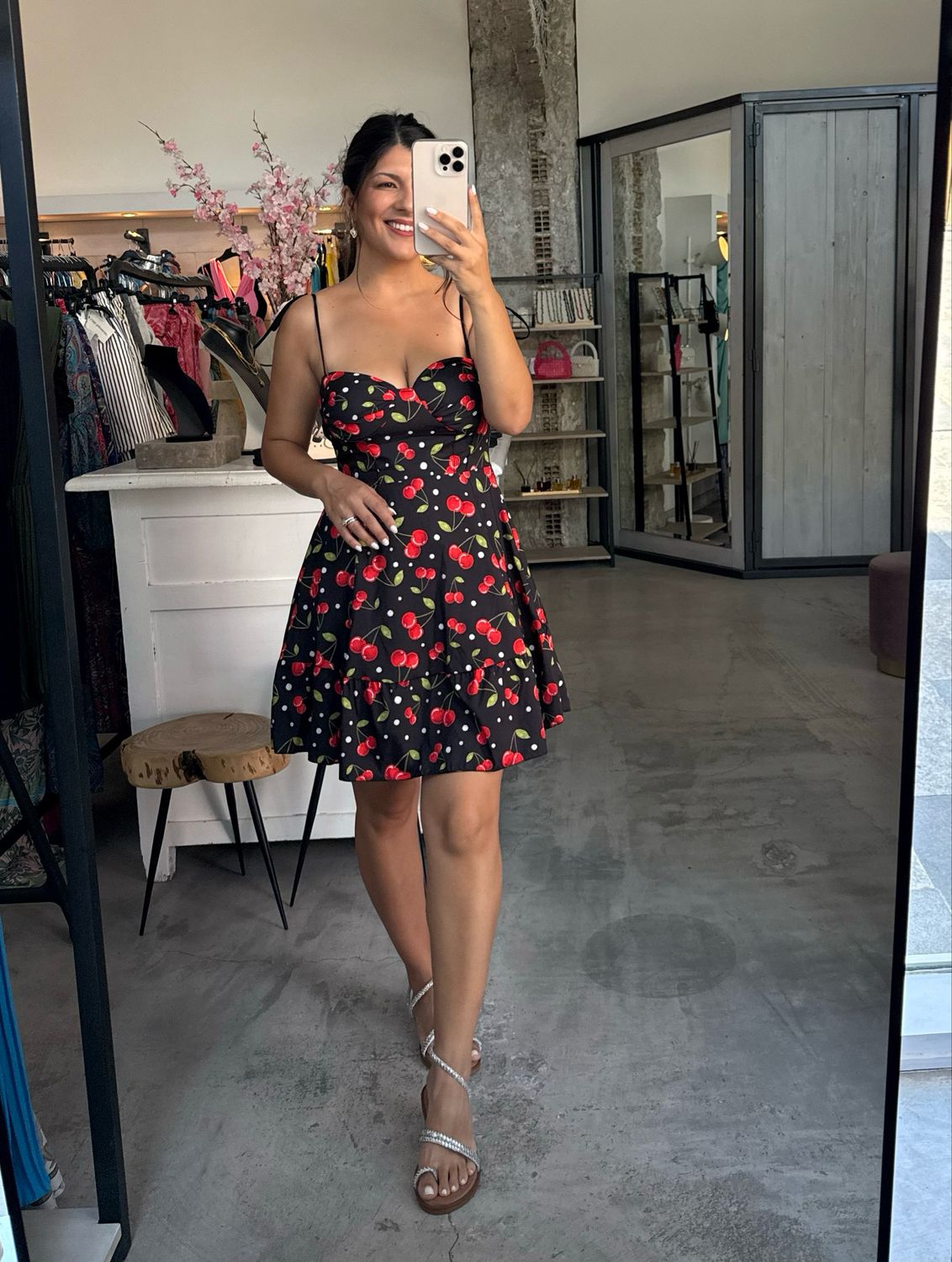 ITALIAN VIBES SHORT DRESS